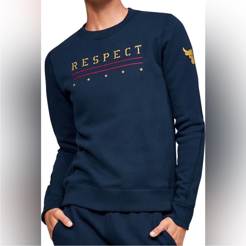 NWT- Under Armour Women's UA Freedom x Project Rock Originators Fleece Crew S